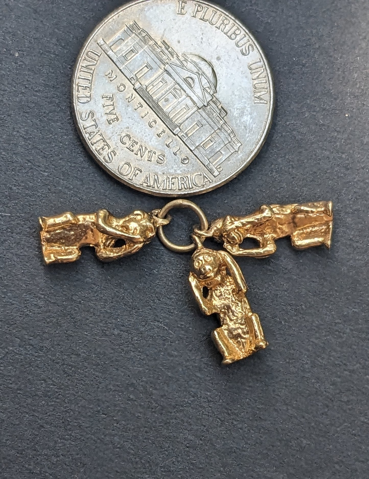 14k Monkey Charm