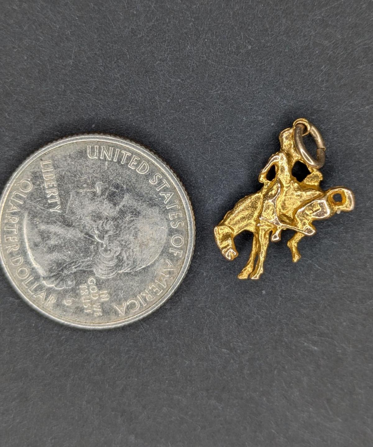 14k Vintage Bronco Charm