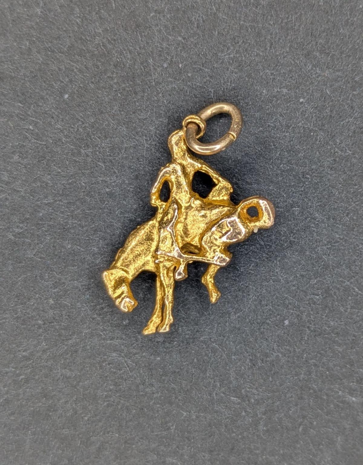 14k Vintage Bronco Charm