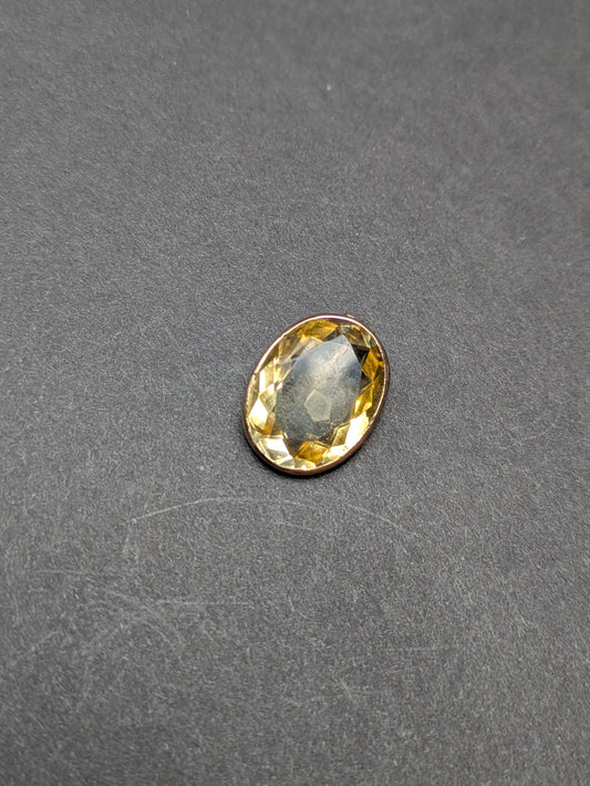 14k Rose Gold Citrine Pendant Conversion
