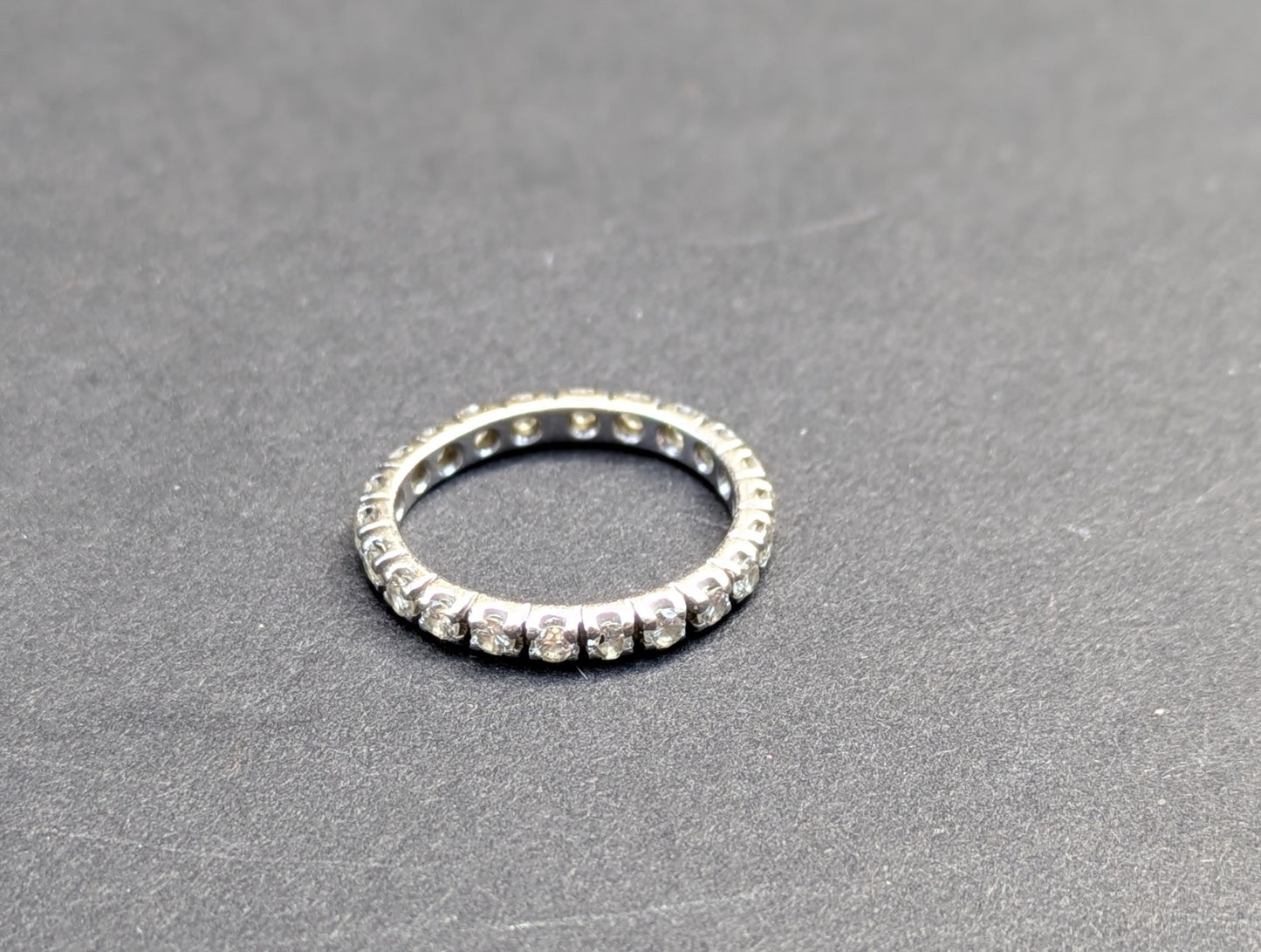 14k White Gold Diamond Eternity Band