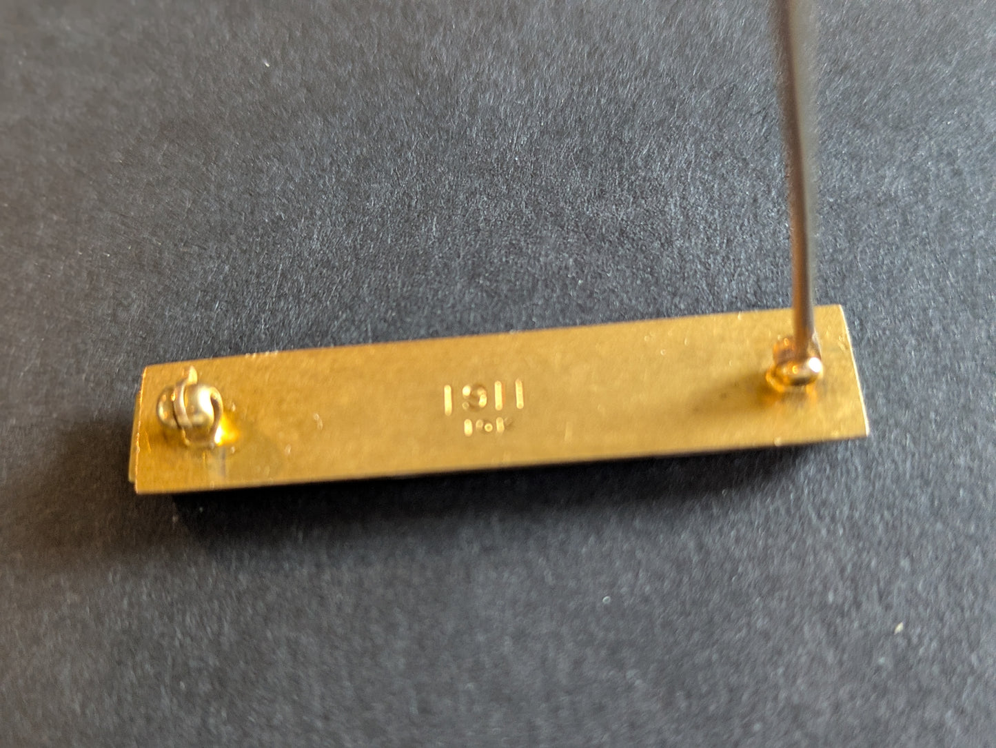 10k Grape Details "Comos" 1911 Pin with Hidden Panel