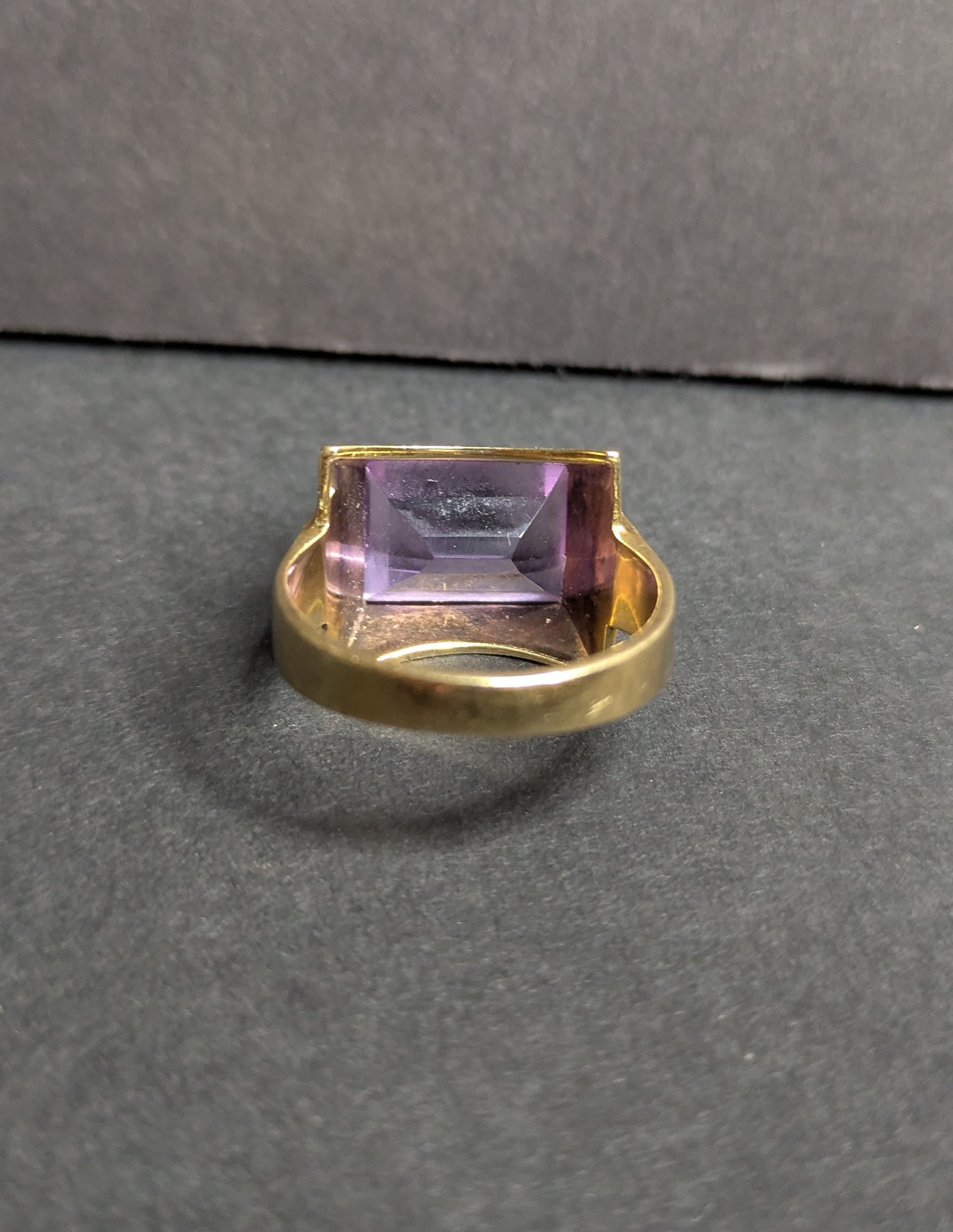14k Amethyst Art Deco German Ring