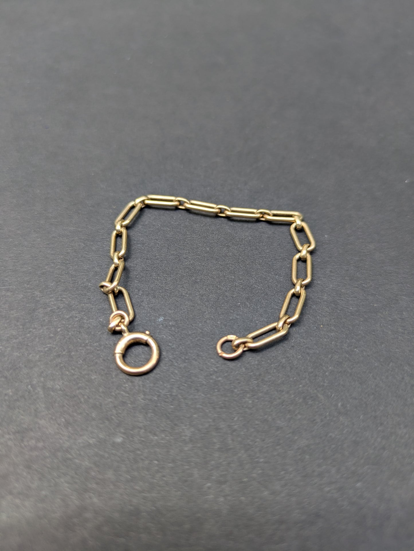 Art Deco 14kt Elogated Oval Bracelet