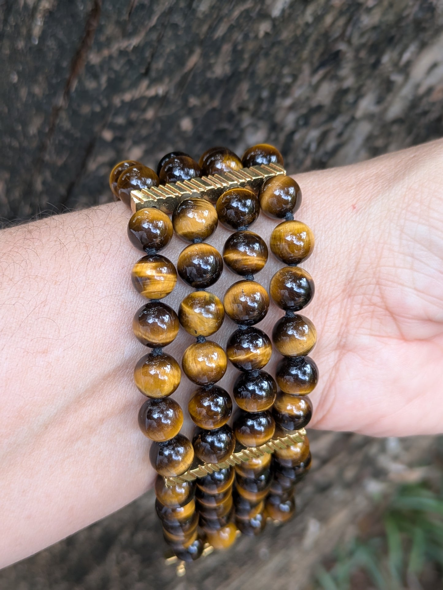 14k Tigereye Bracelet 1950's