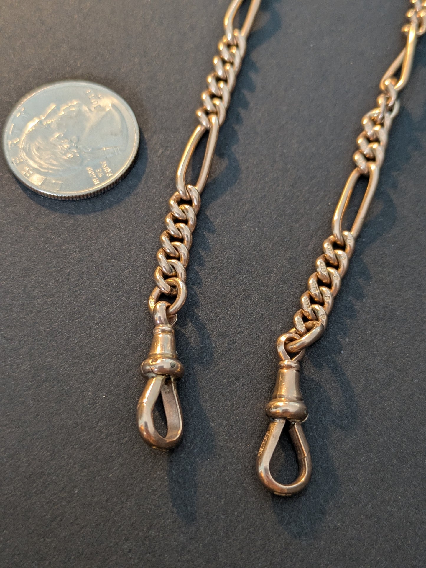Rose Gold English Watch Chain 9kt