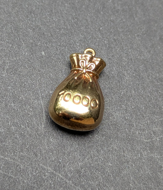 14k Money Bag Charm