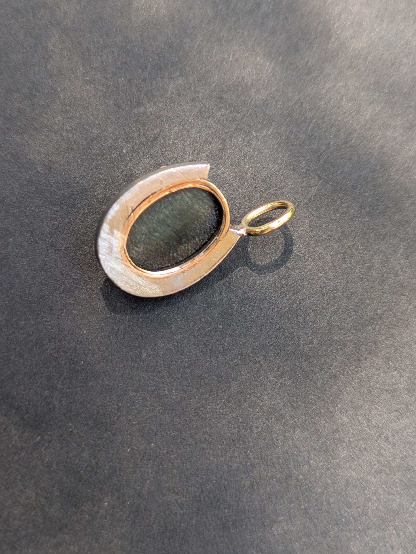 Platinum and Rose Gold Horseshoe Set
