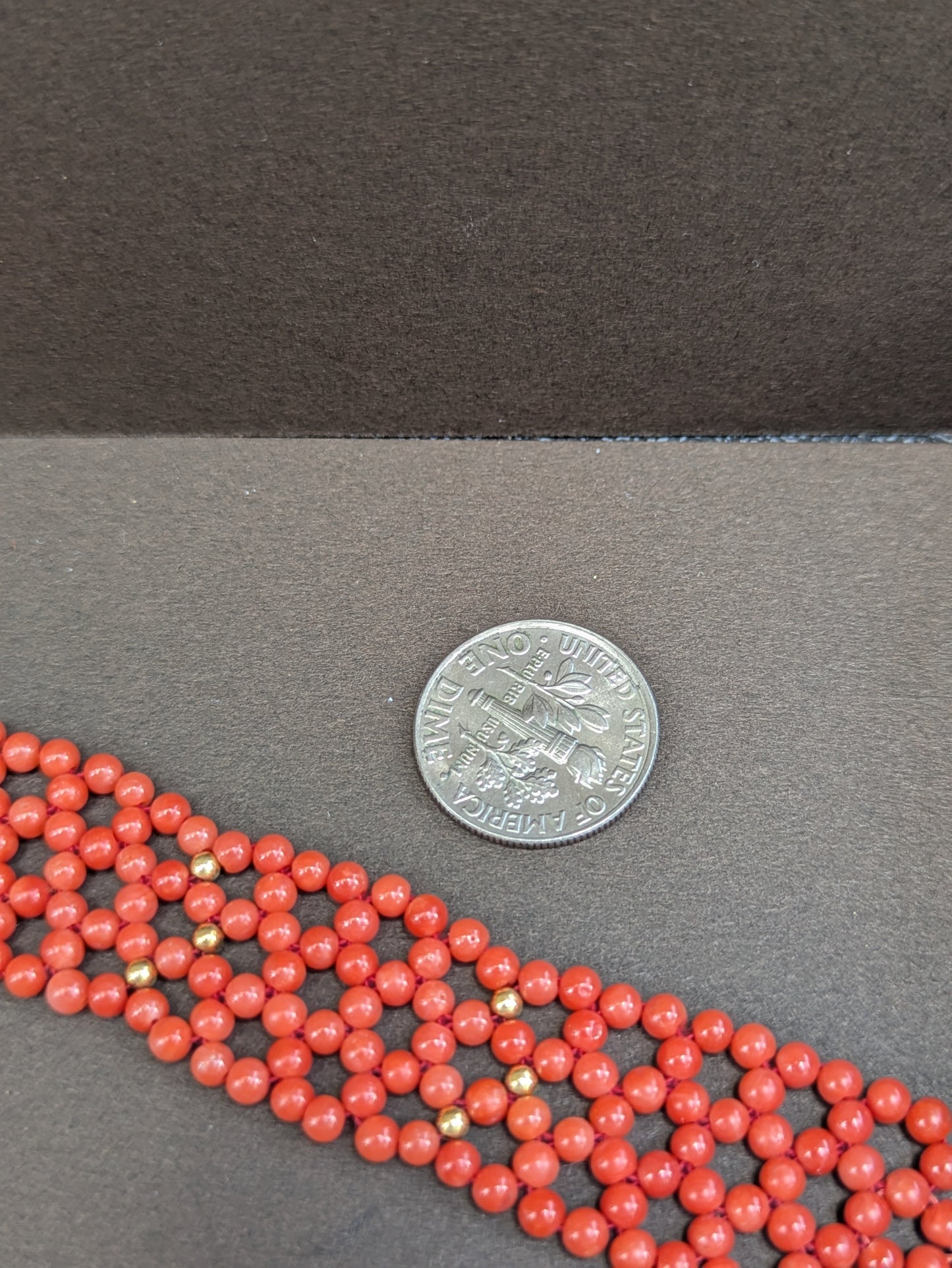 14kt Coral Bead Bracelet
