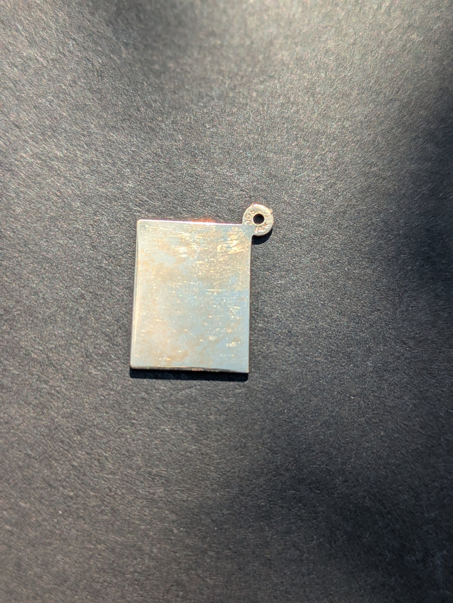 14kt Blue Enamel Passport Charm