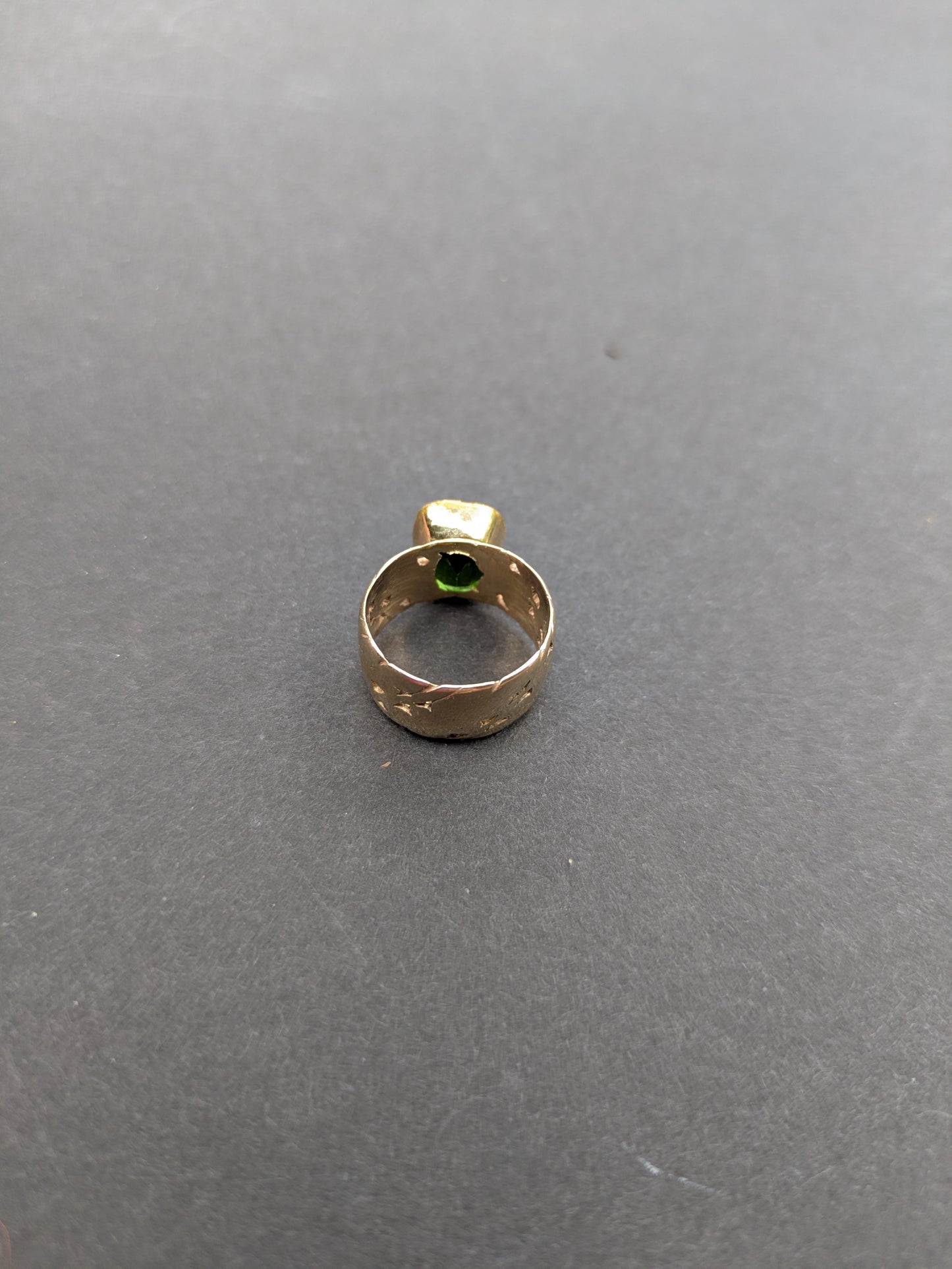 14Kt Green Tourmaline Ring