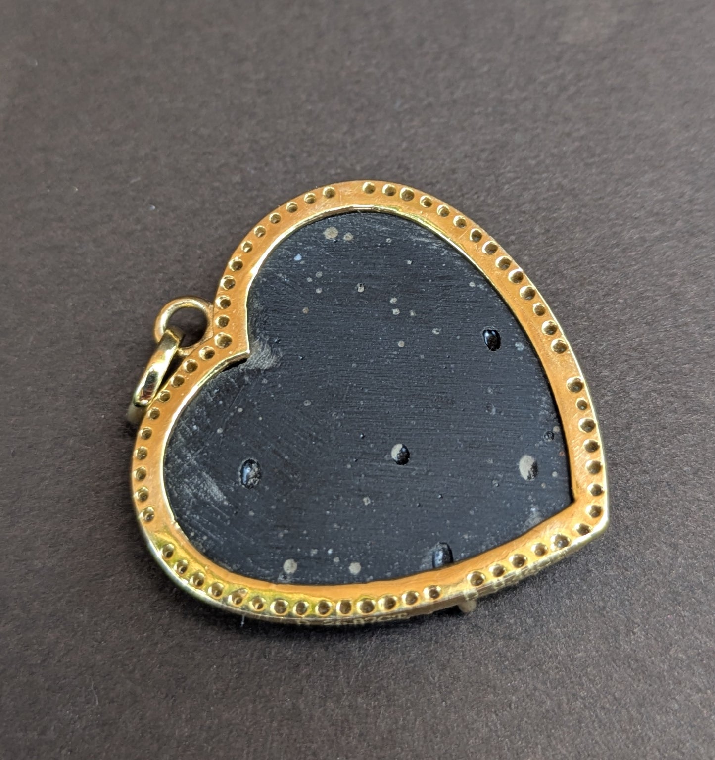 14kt Turquoise Heart with Diamonds Surrounded
