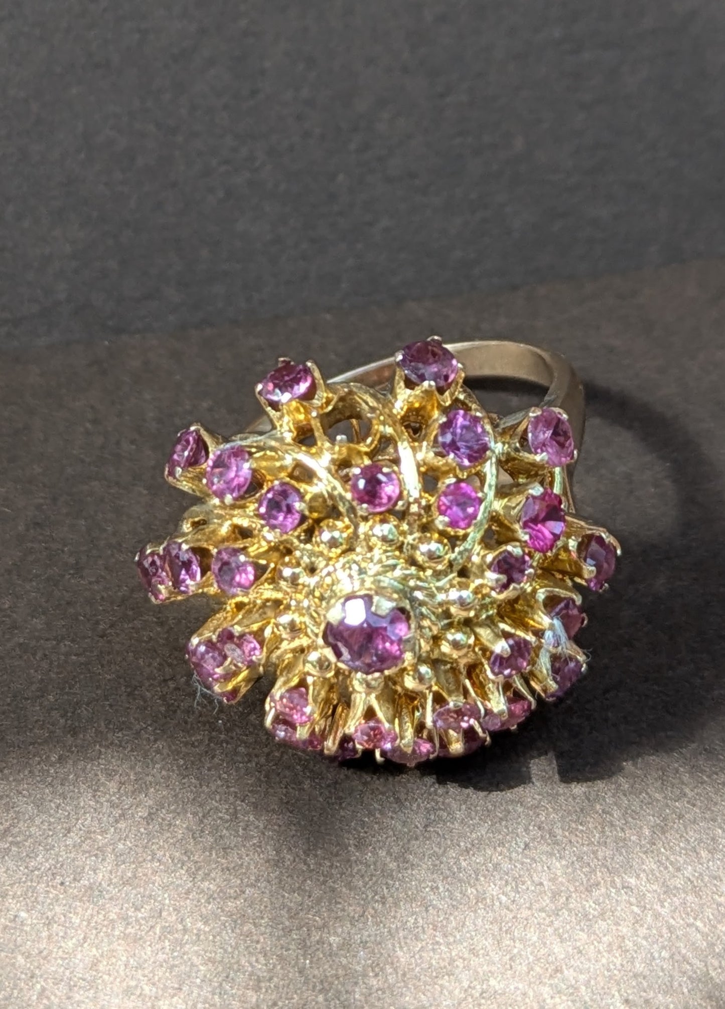 14kt 1960's Ruby Ballerina Ring