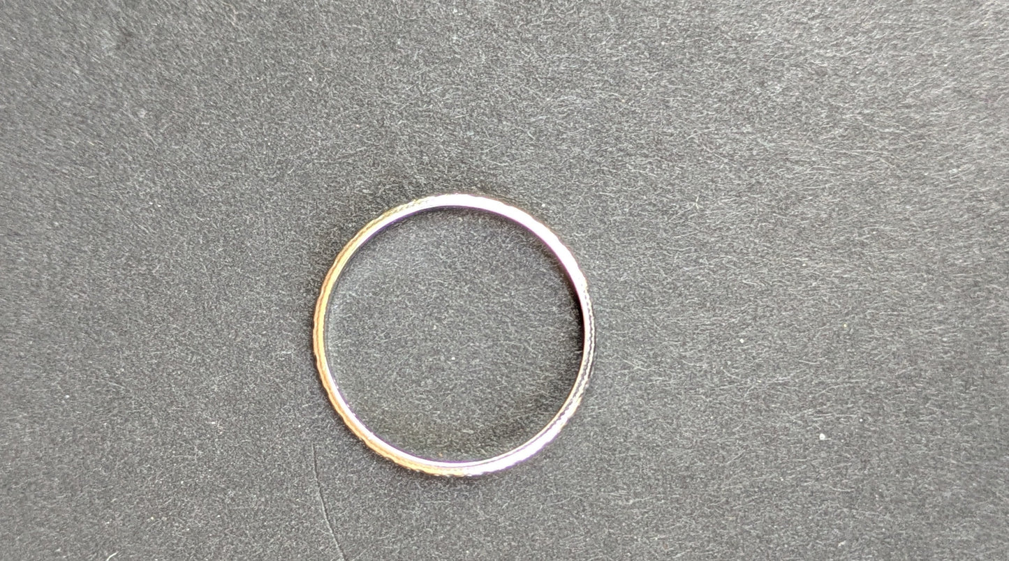 18k White Orange Blossom Band