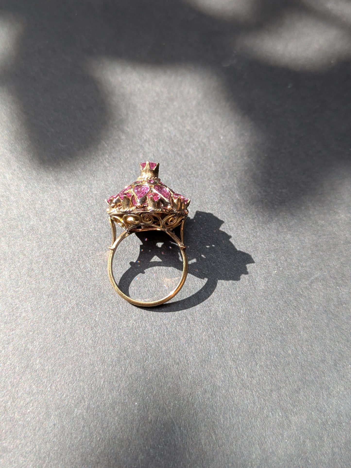 14kt Ruby Harem Ring 1950's
