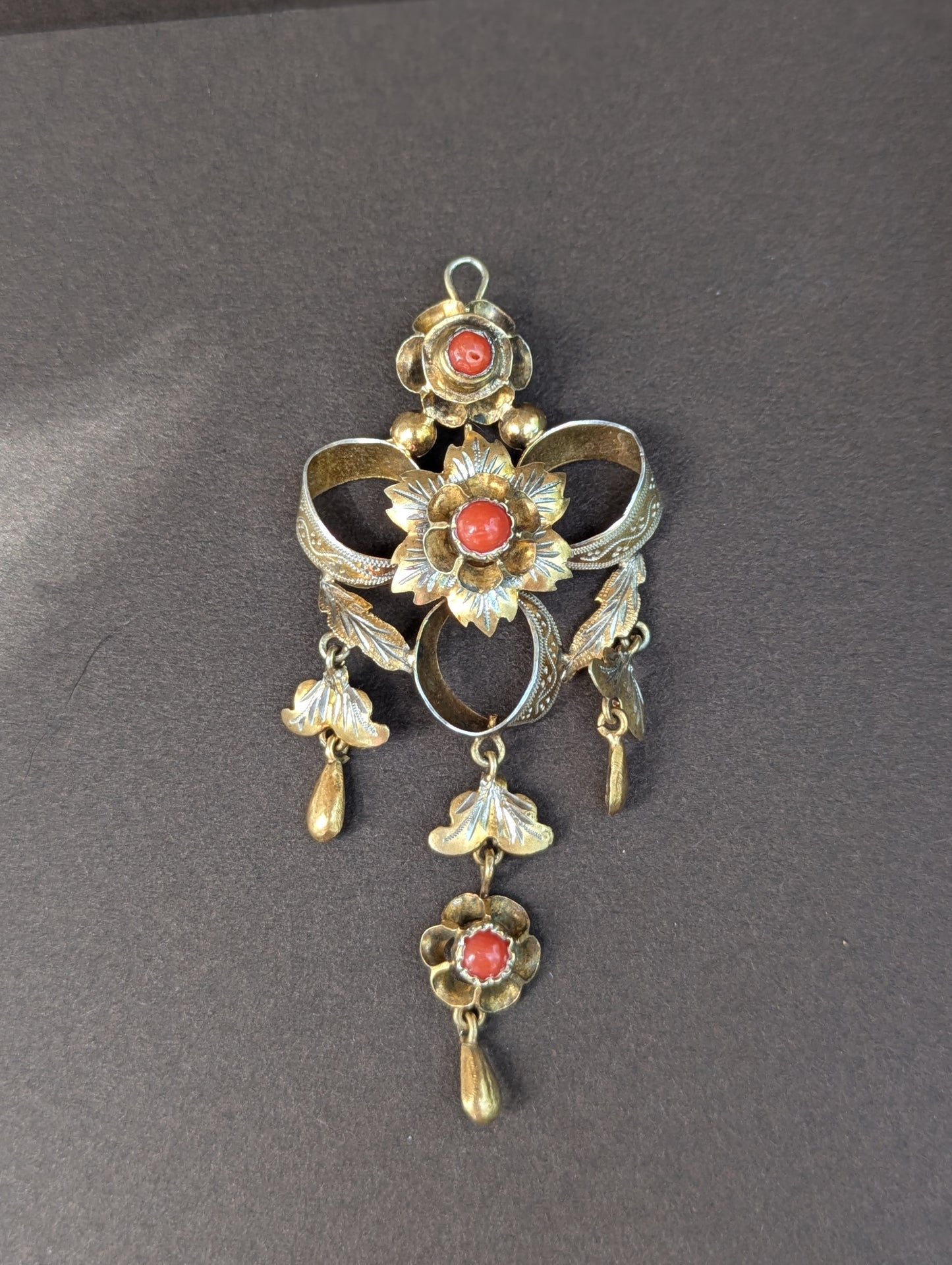 Iberian 18kt Coral Day and Night Dormouse Earrings