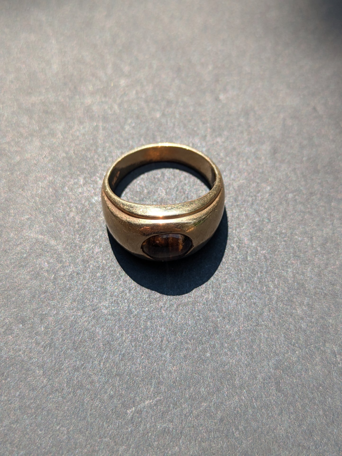 14kt 1960's Cat's Eye Signet Ring