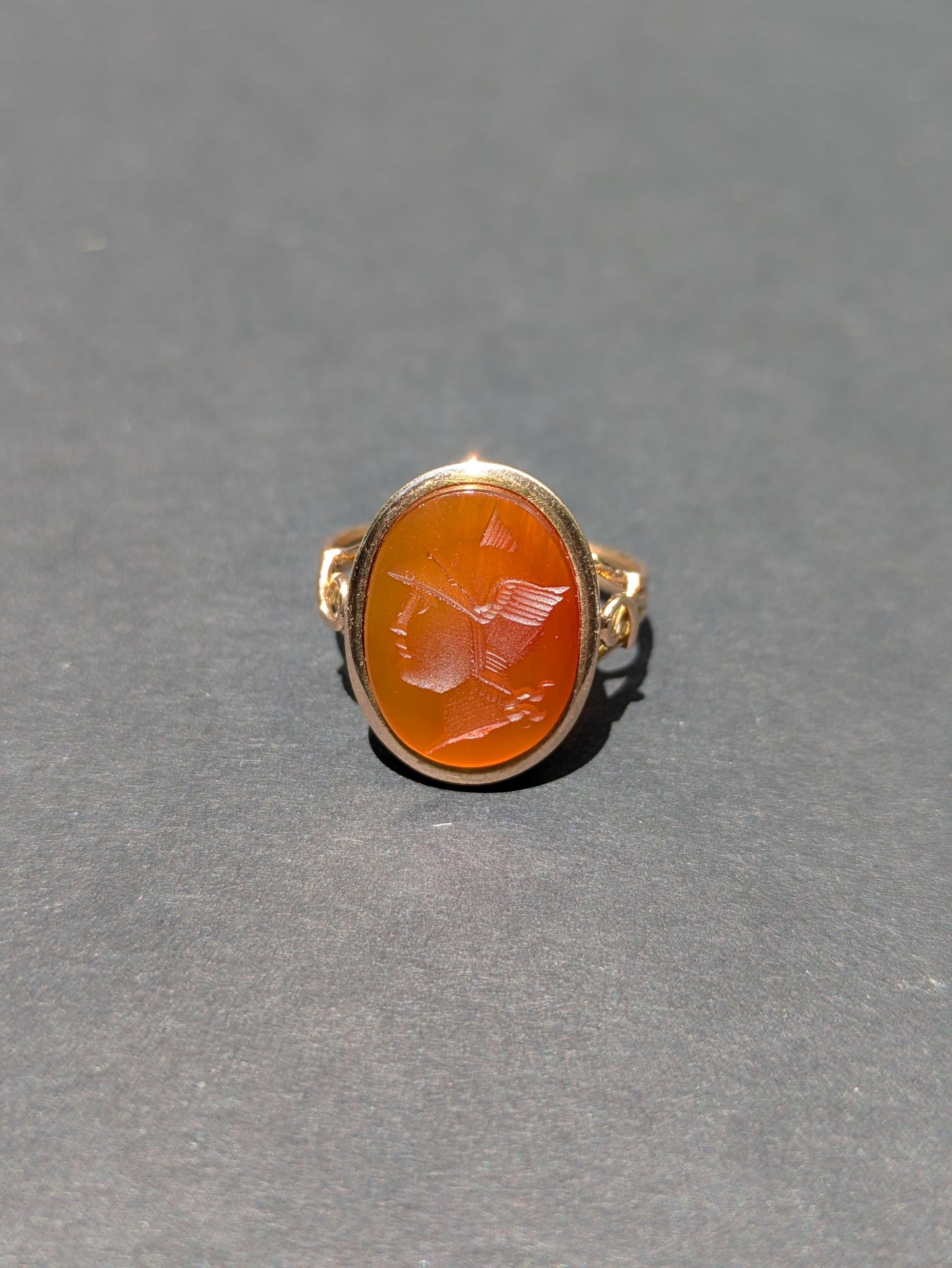 14kt Carved Intaglio Ring