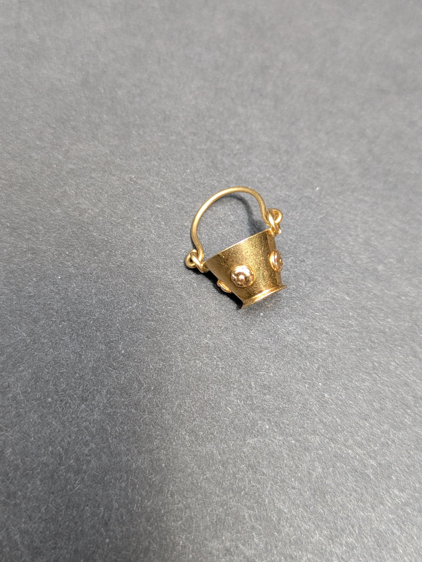 18k Bucket Charm
