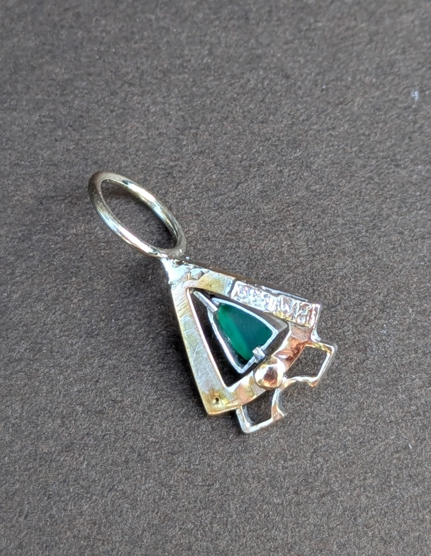 14kt White Gold Art Deco Charm from Stickpin