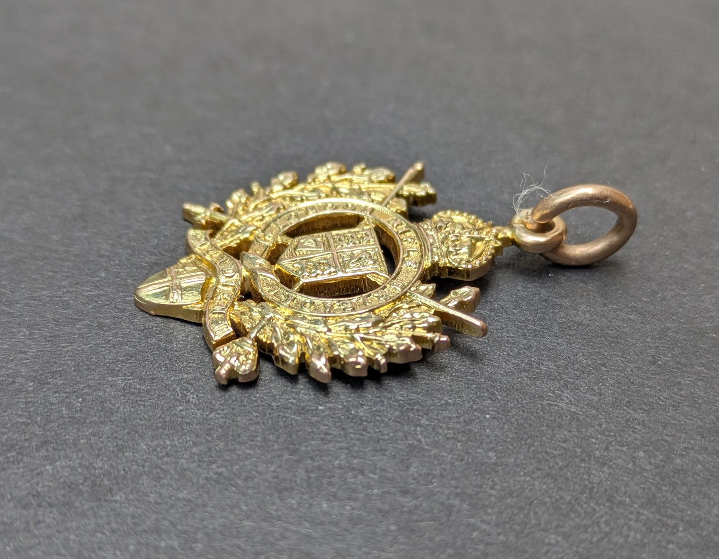 1905 9k London Rifle Award Pendant