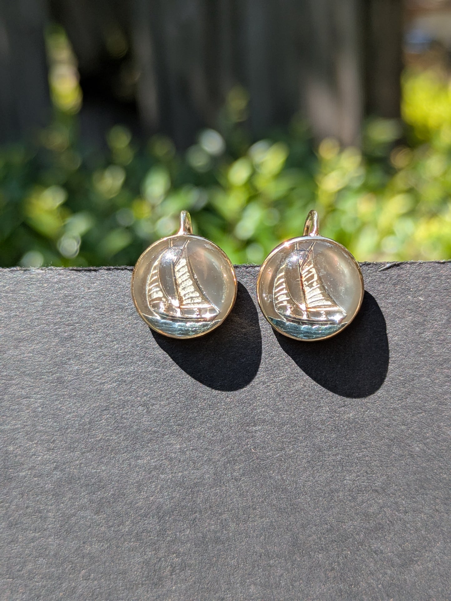 14kt Essex Crystal Sailboat Earrings