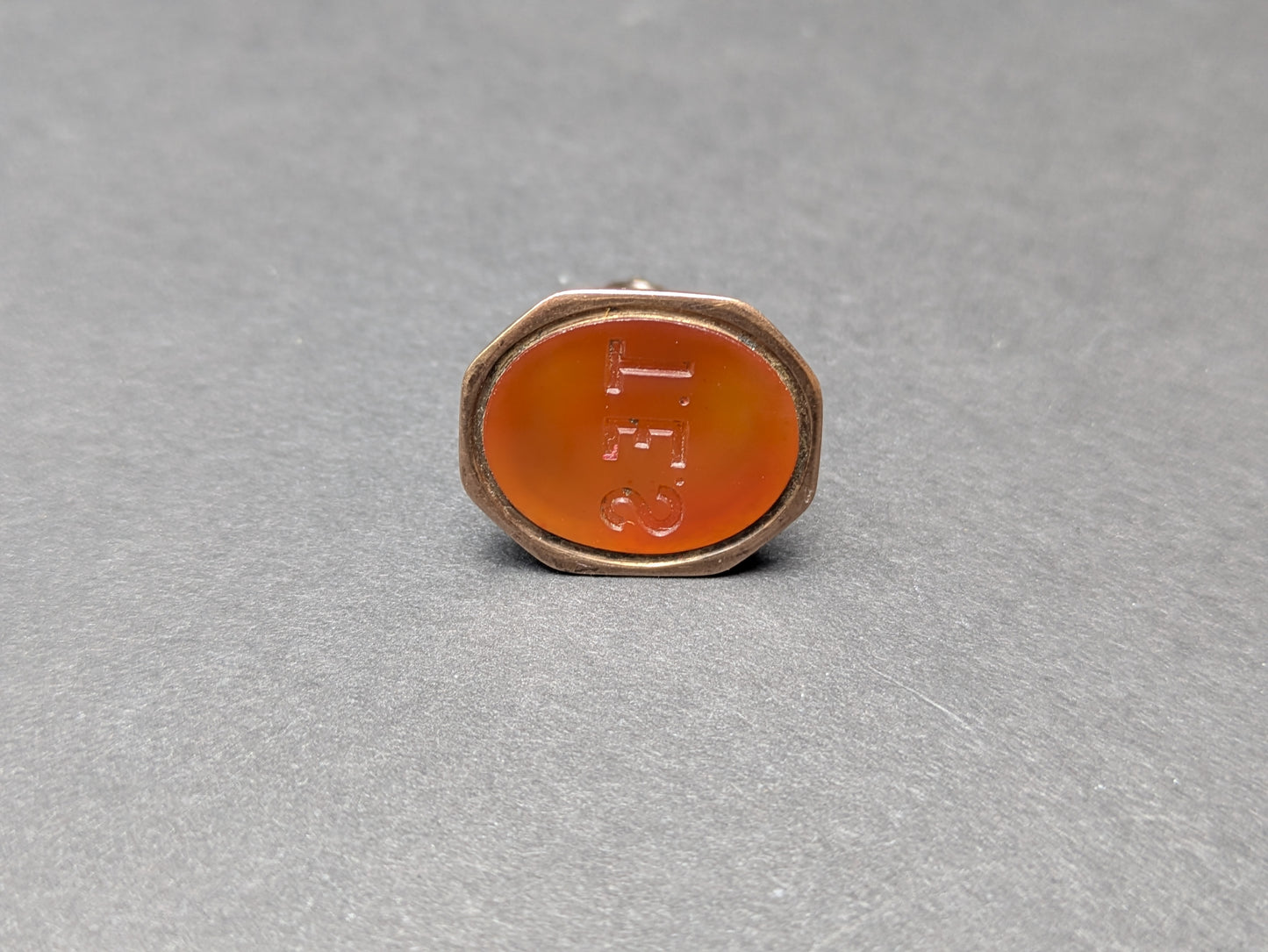 9k English Hallmarks Bloodstone and Carnelian Fob