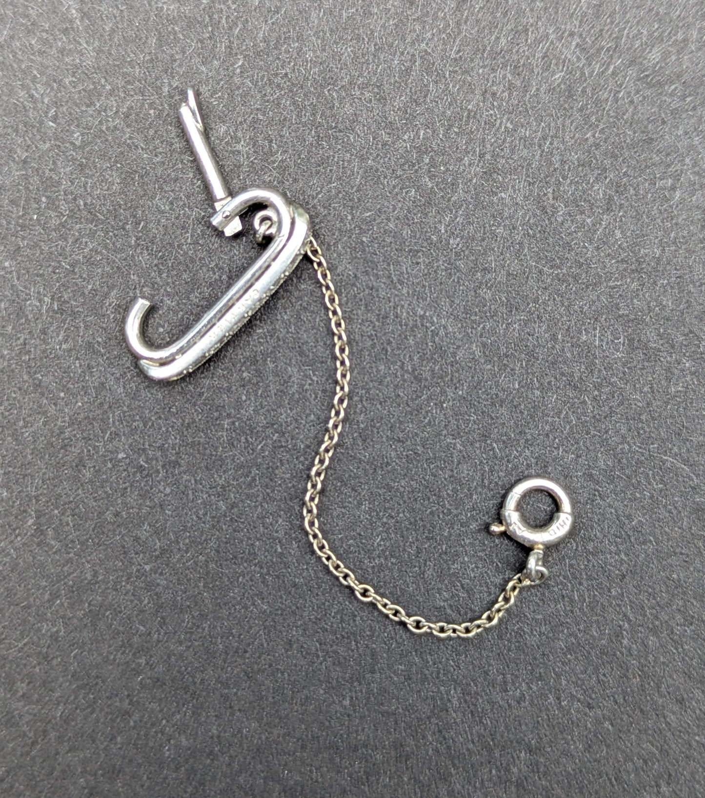 Platinum Art Deco Cartier Charm Holder/Clasp with Diamonds