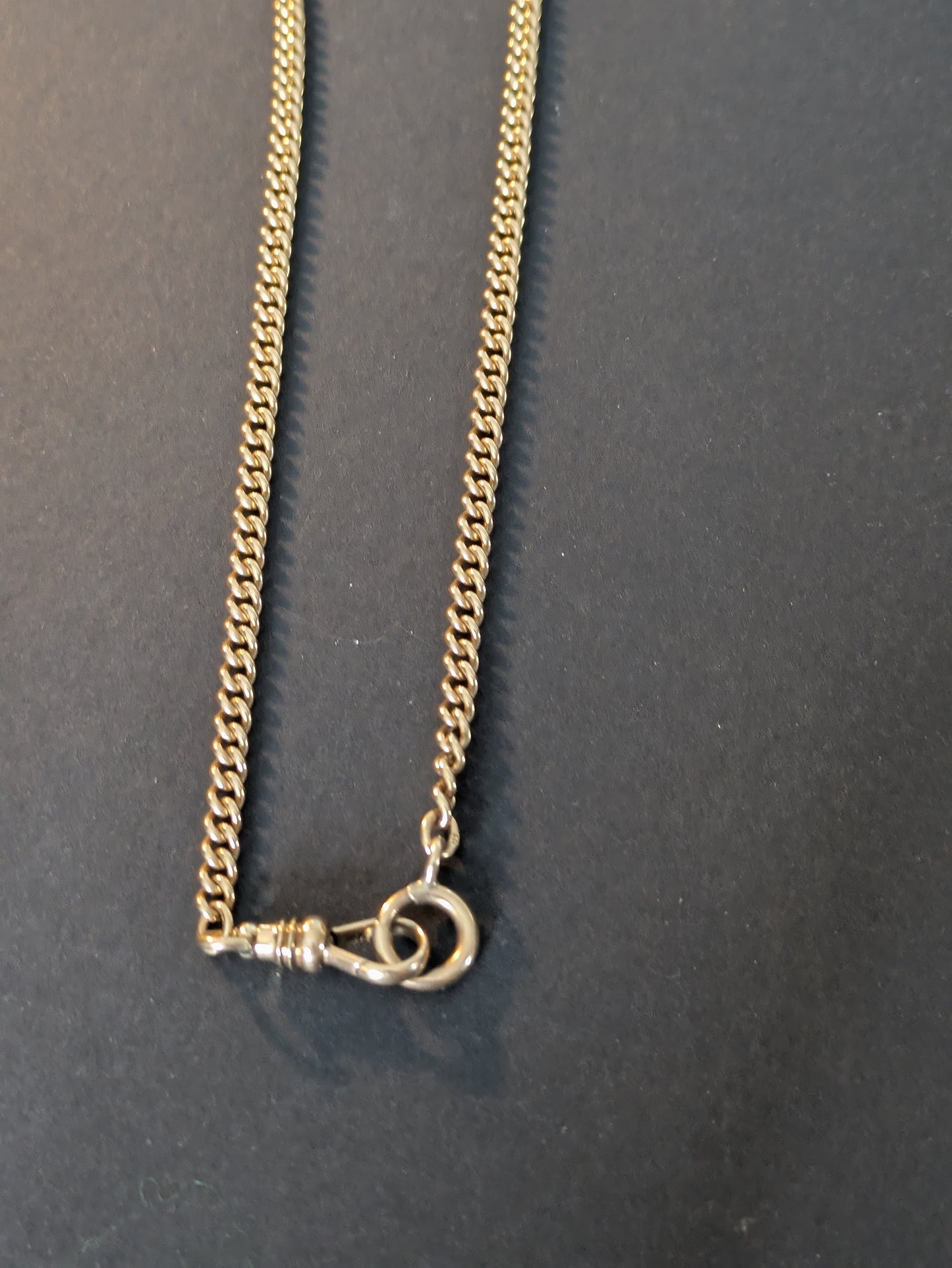 14kt Solid Flat Curb Watch Chain