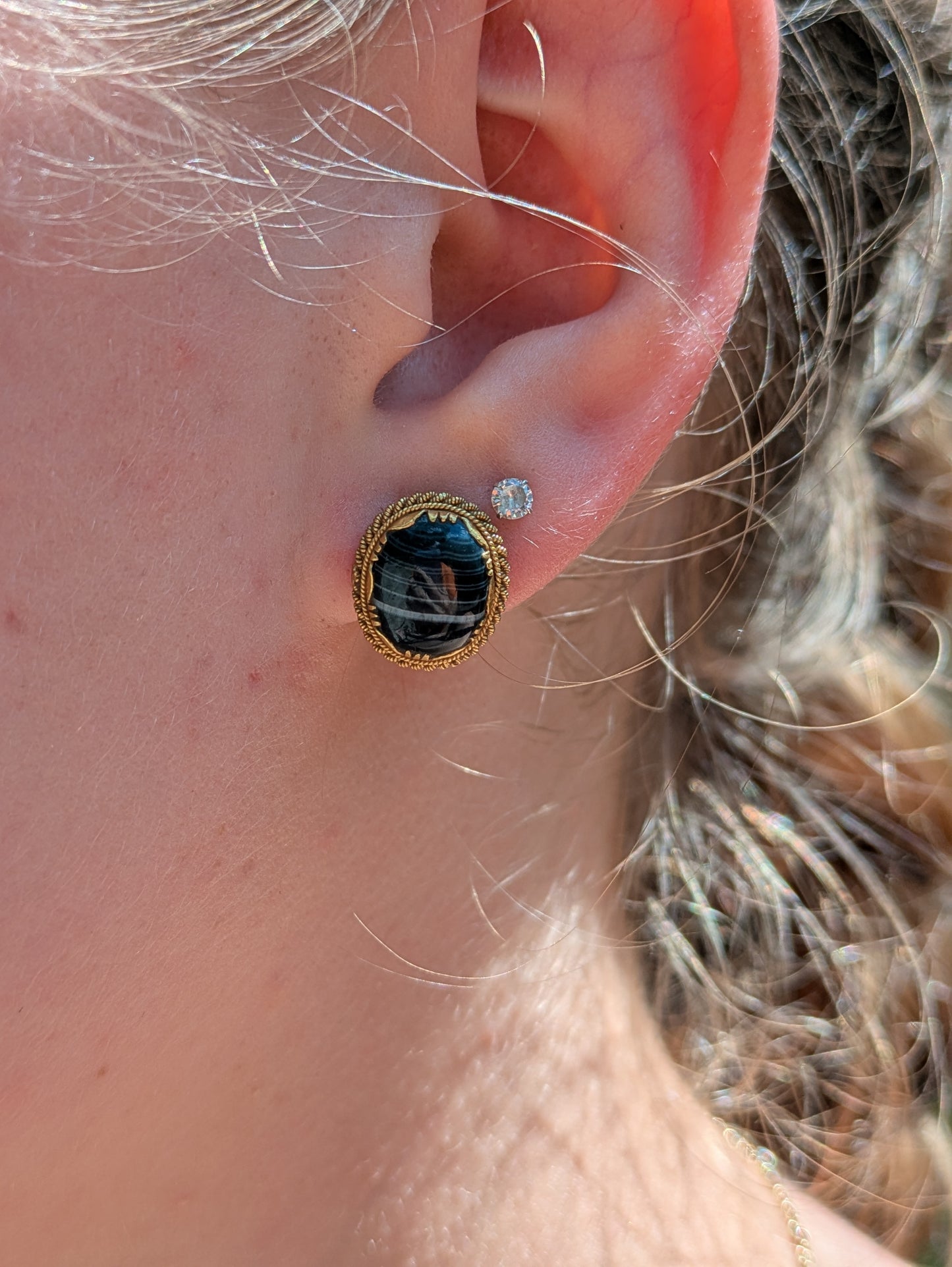 Banded Agate Earrings