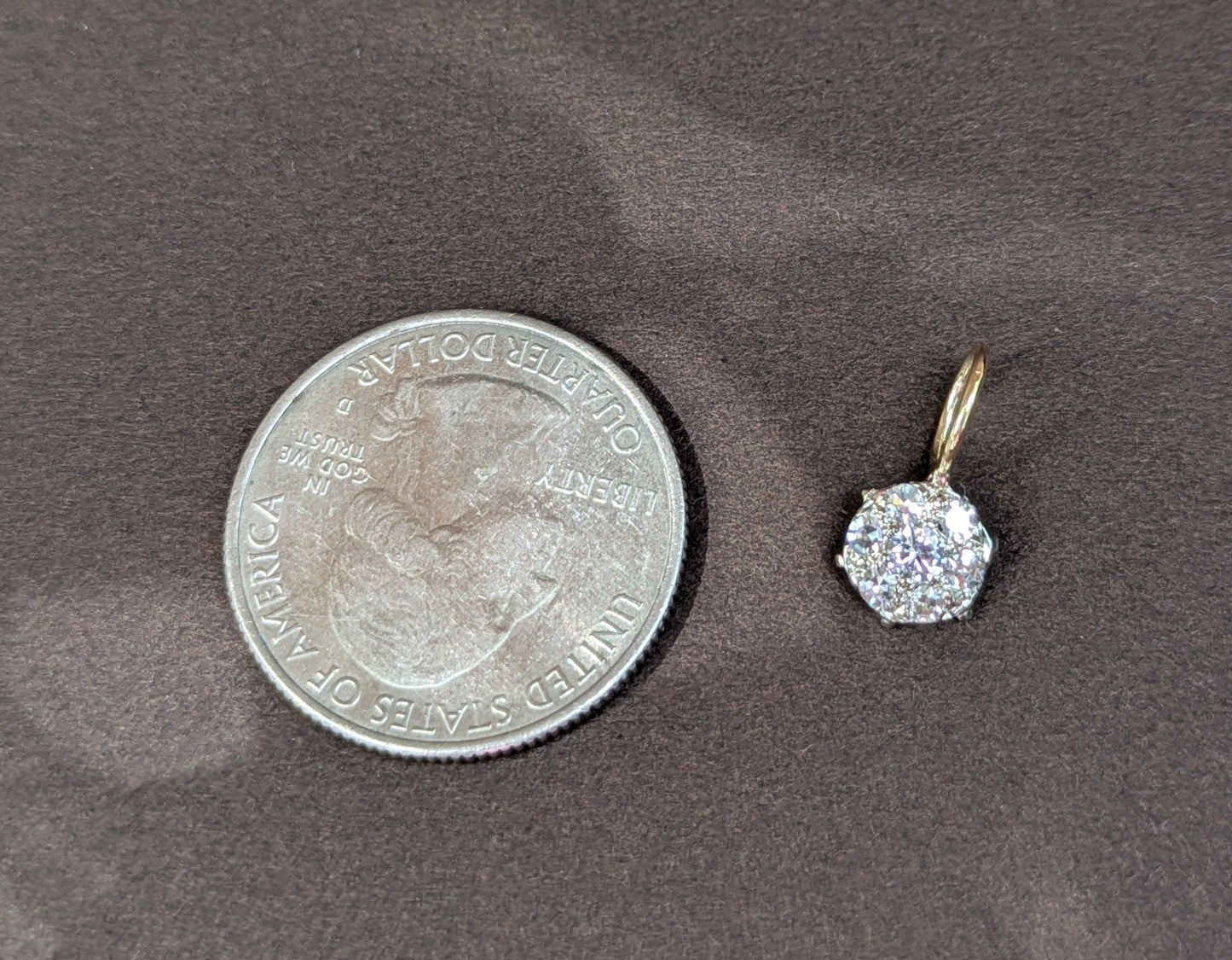 OEC Diamond Clusters Charm 14kt