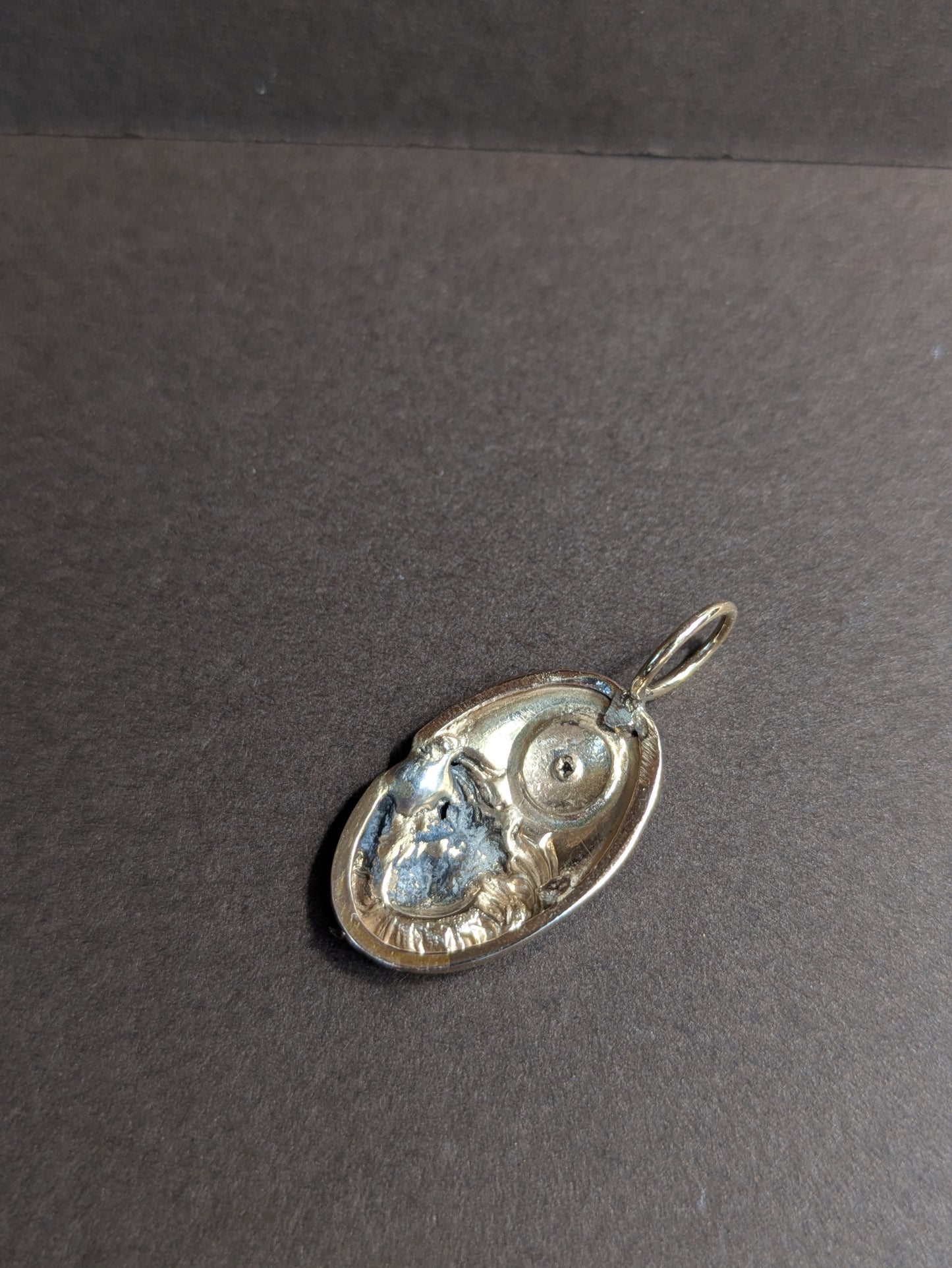 14kt Art Nouveau Pin Conversion with Diamond Charm
