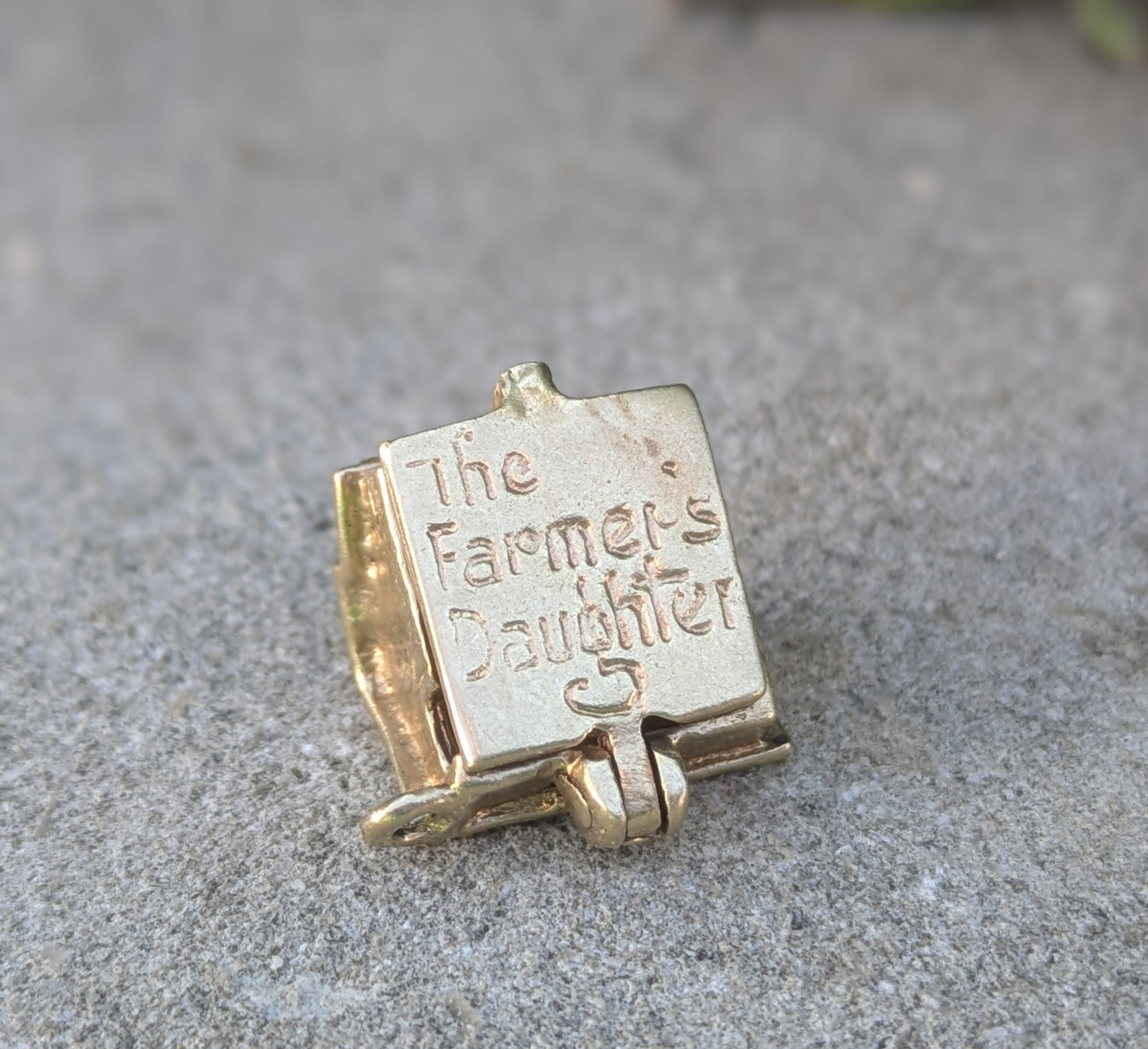 14k Farmer's Daughter Moveable Charm with Milk Maid Inside