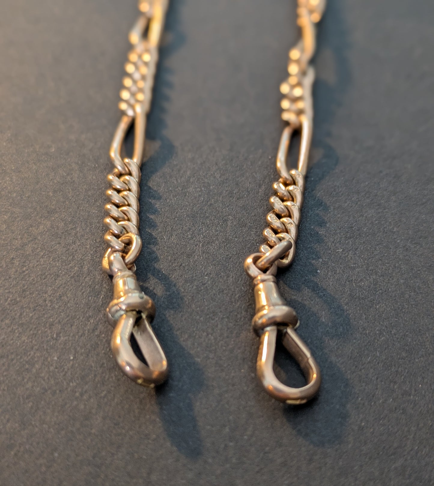 Rose Gold English Watch Chain 9kt