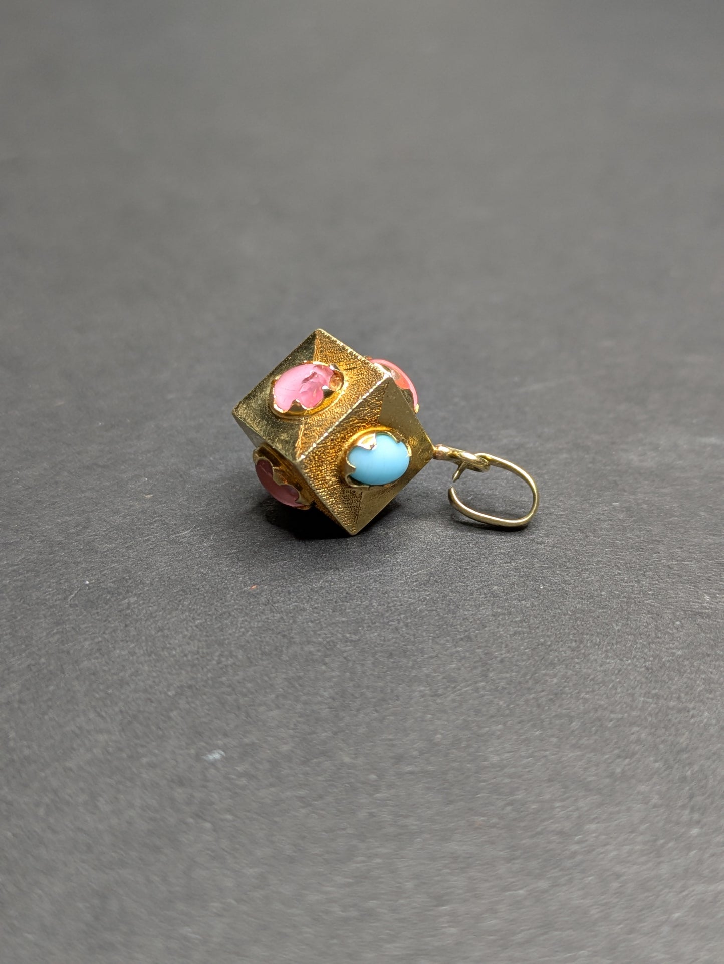 14kt 1960's Cube Charm