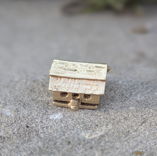 14k Farmer's Daughter Moveable Charm with Milk Maid Inside
