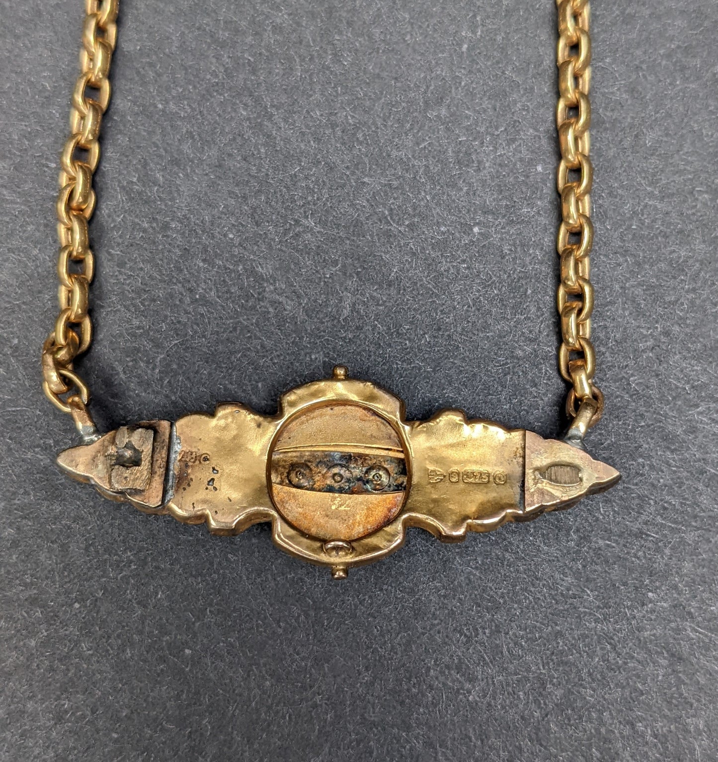 9k Victorian Sweetheart Brooch with Seed Pearl and Turquoise Necklace