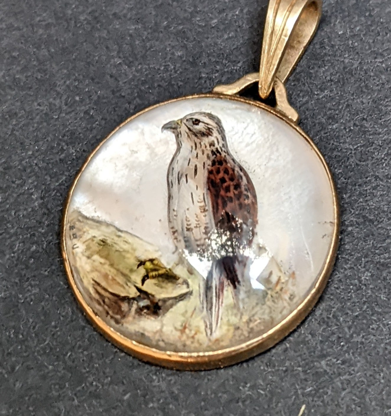 14k Essex crystal falcon