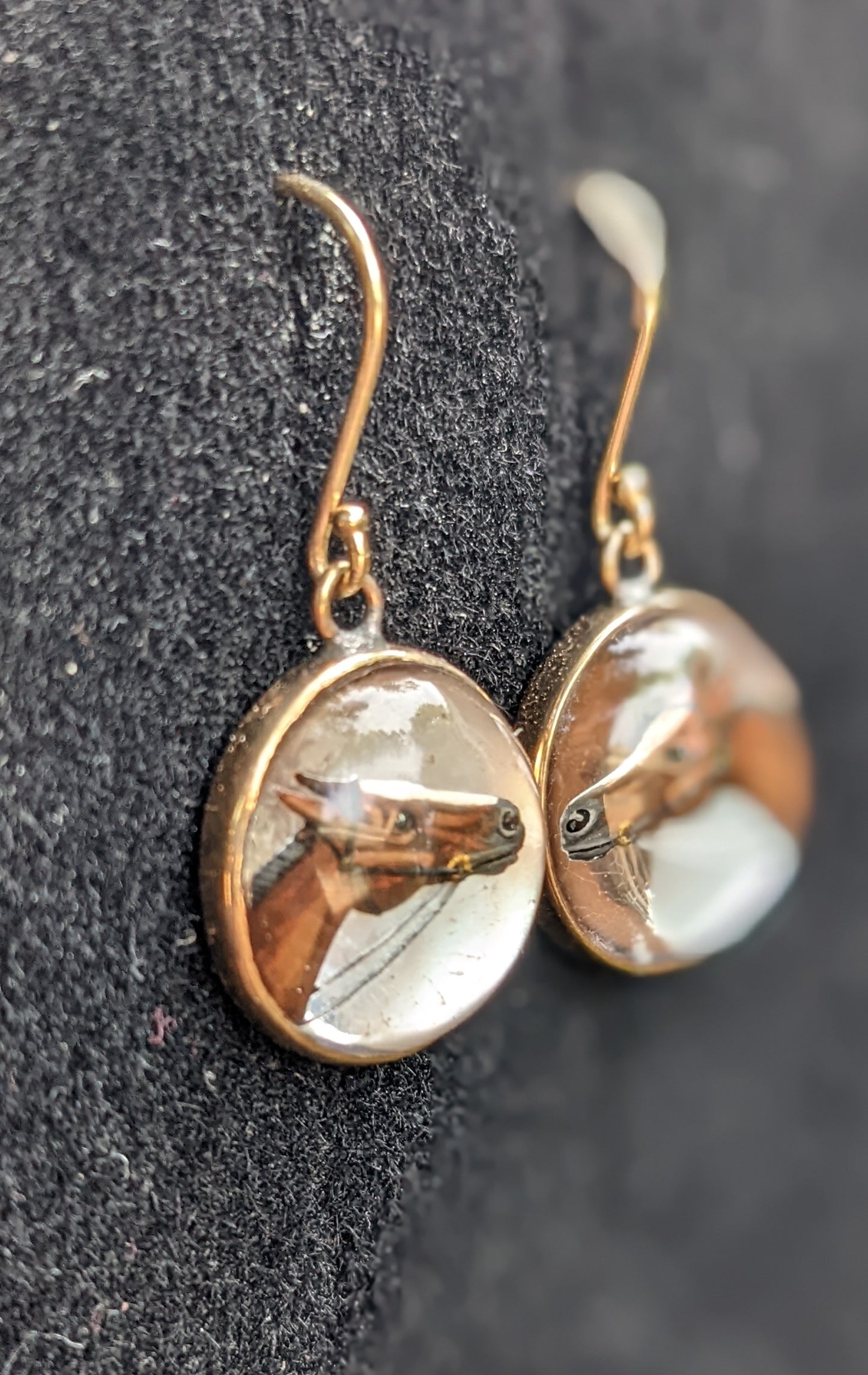 Essex Crystal race horse earrings