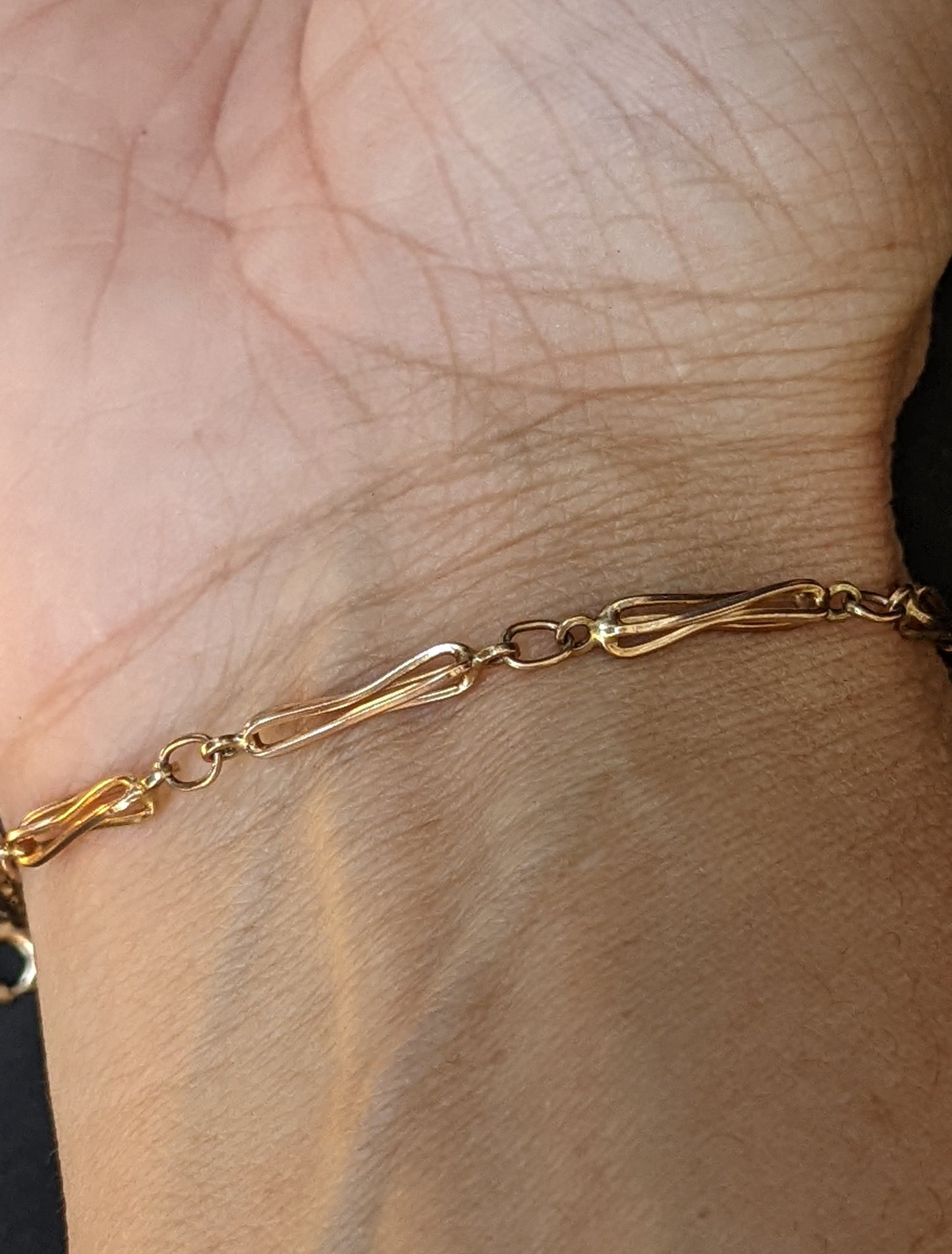 9kt vintage English gold bracelet