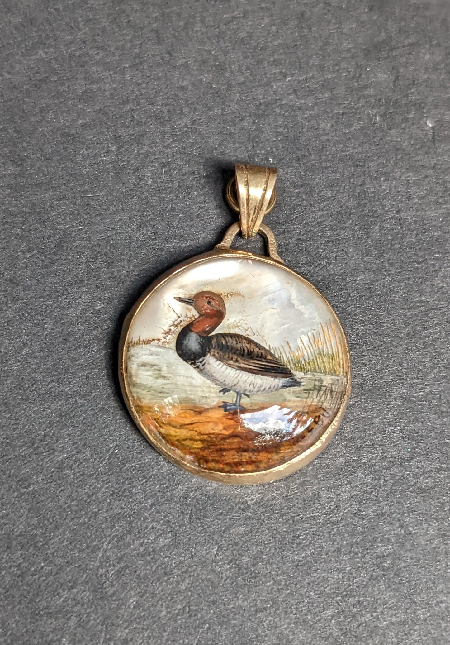 14kt Essex Crystal Duck Pendant