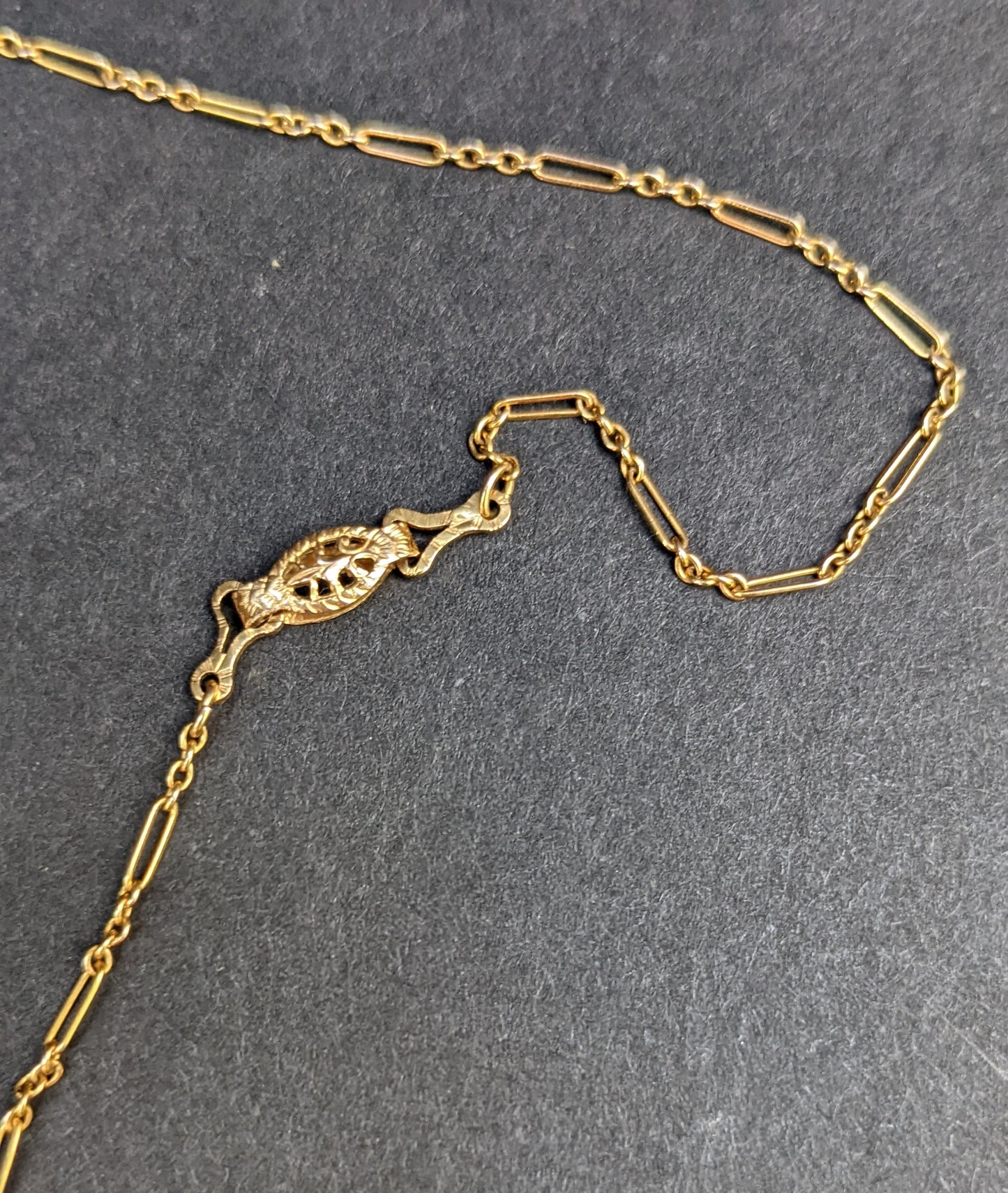 14k Cameo and Enamel Necklace