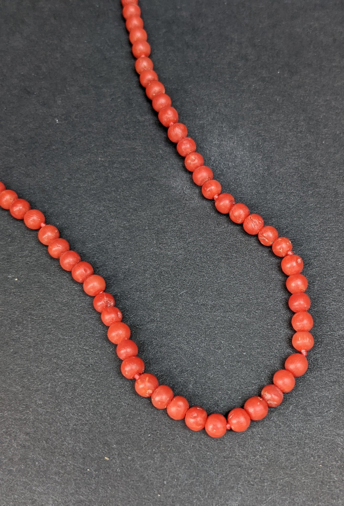 Antique Dutch coral with 14kt clasp