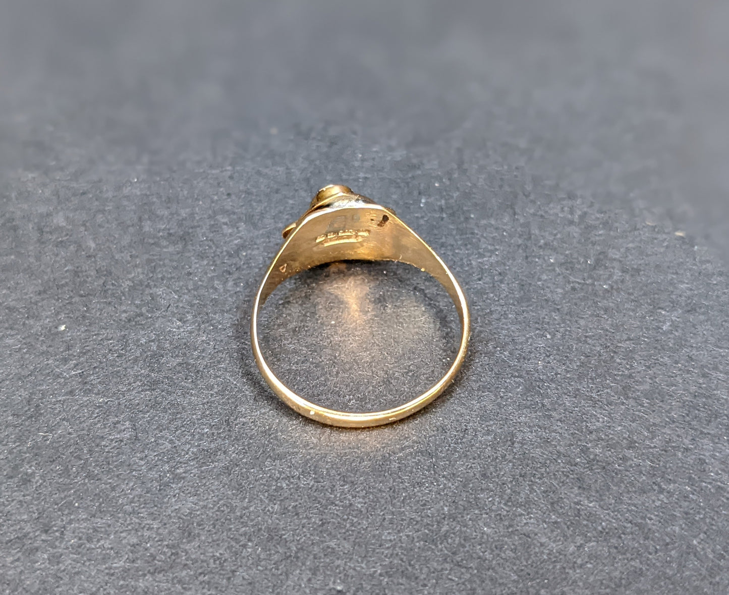 English and French conversion Citrine ring