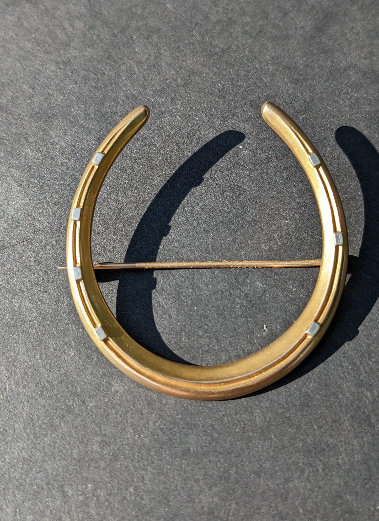 Large Art Deco Gold Horseshoe