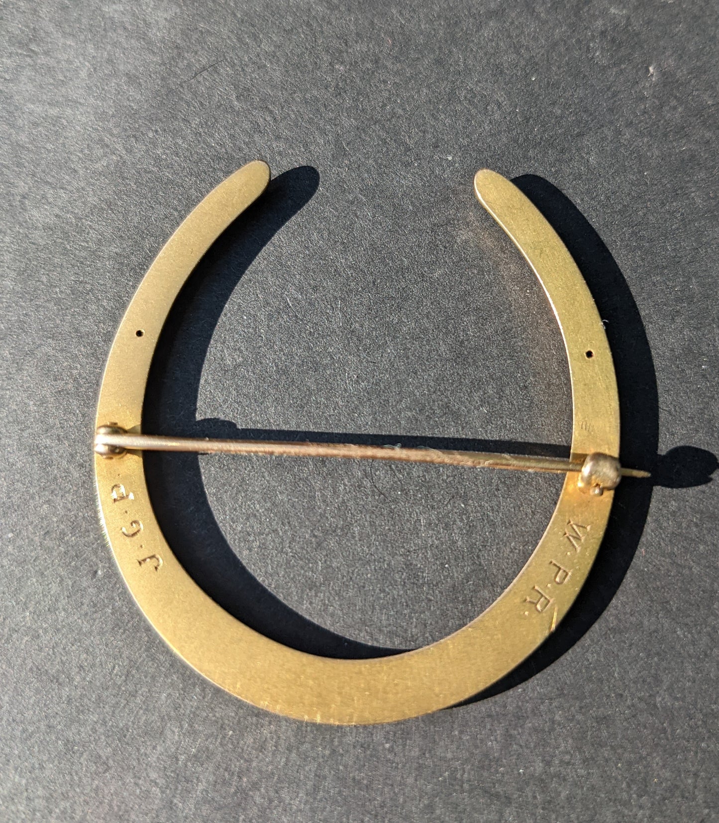 Large Art Deco Gold Horseshoe