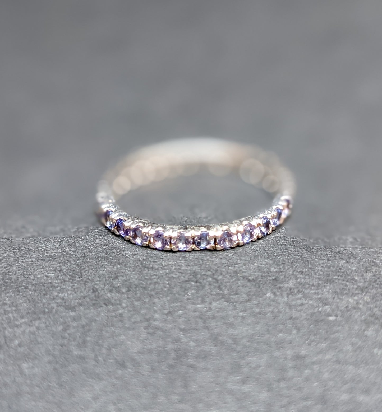 14k tanzanite eternity band