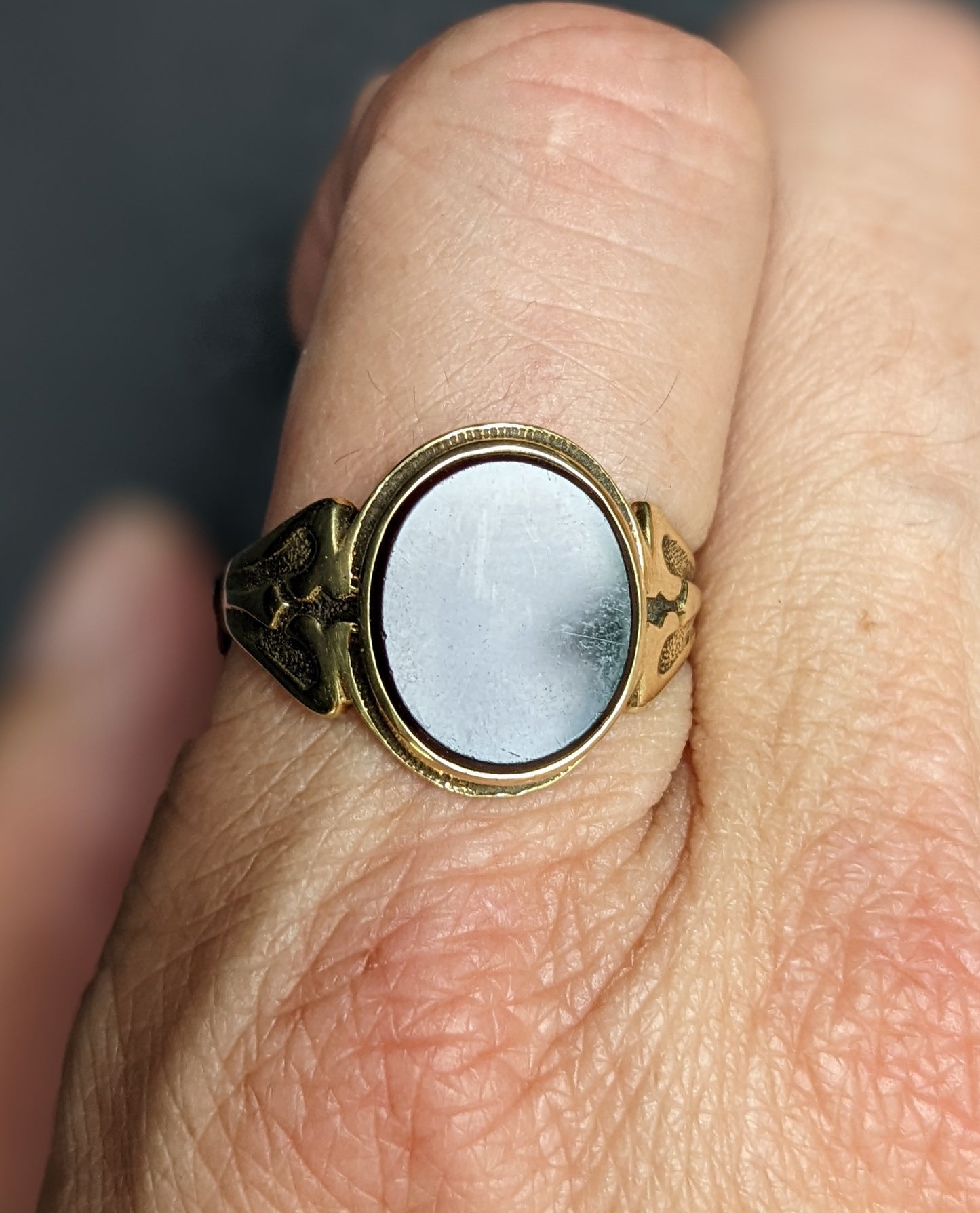 1919 carnelian ring - men's 14k