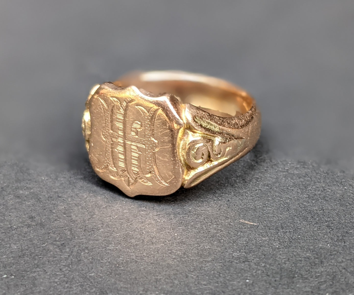 Large heavy signet ring