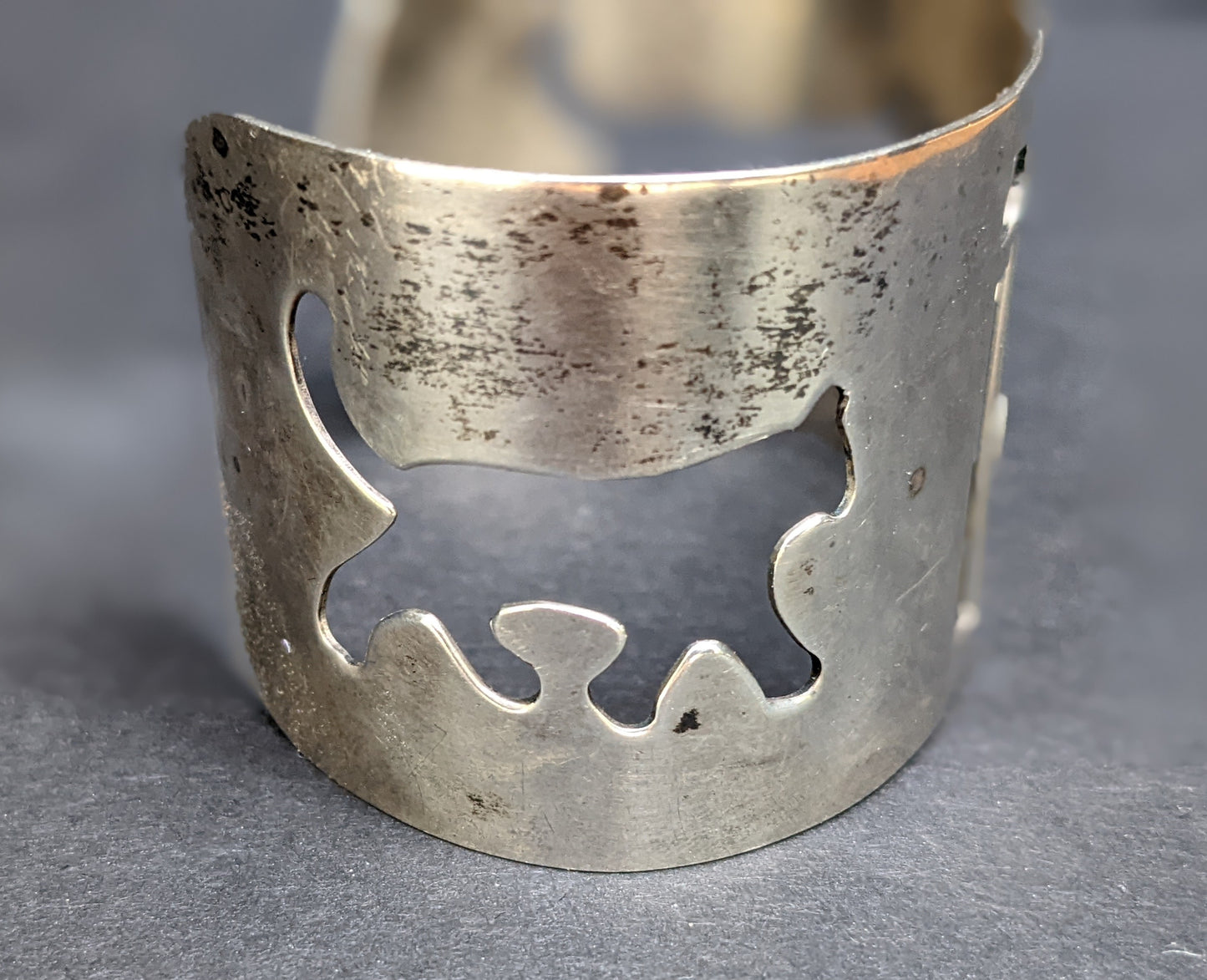 1930's French sterling lucky number 13 bracelet